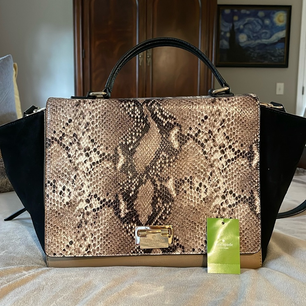 Kate Spade Magnolia Park Exotic Large Laurel Satchel